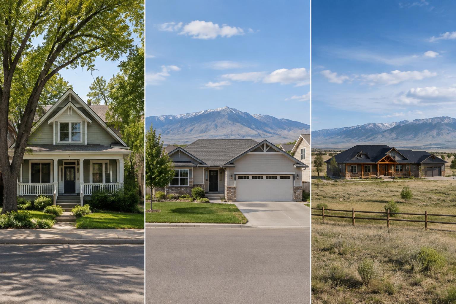 Established, suburban, and rural housing styles found across Cheyenne, Wyoming ZIP codes